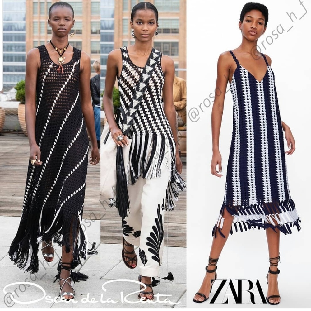 Zara striped crocheted dress - Picture 6 of 10